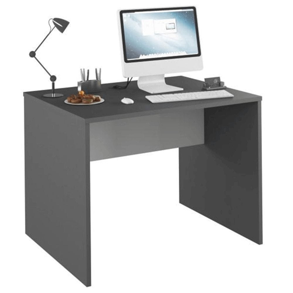 KONDELA Písací stôl Rioma New Typ 12 - grafit / biela